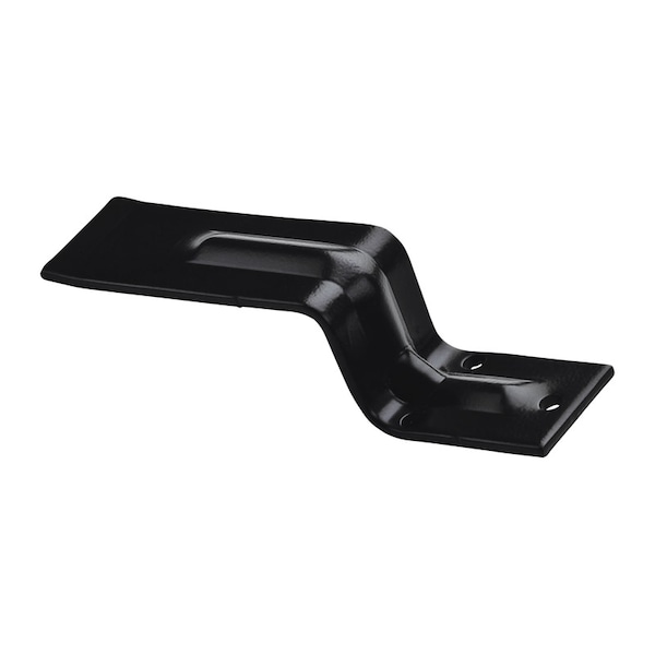 National Hardware National Hardware 6-5/16 in. L Gloss Black Hot Rolled Steel Open Bar Holder 1 pk N351-503 - main